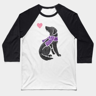 Watercolour Flat-coated Retriever dog Baseball T-Shirt